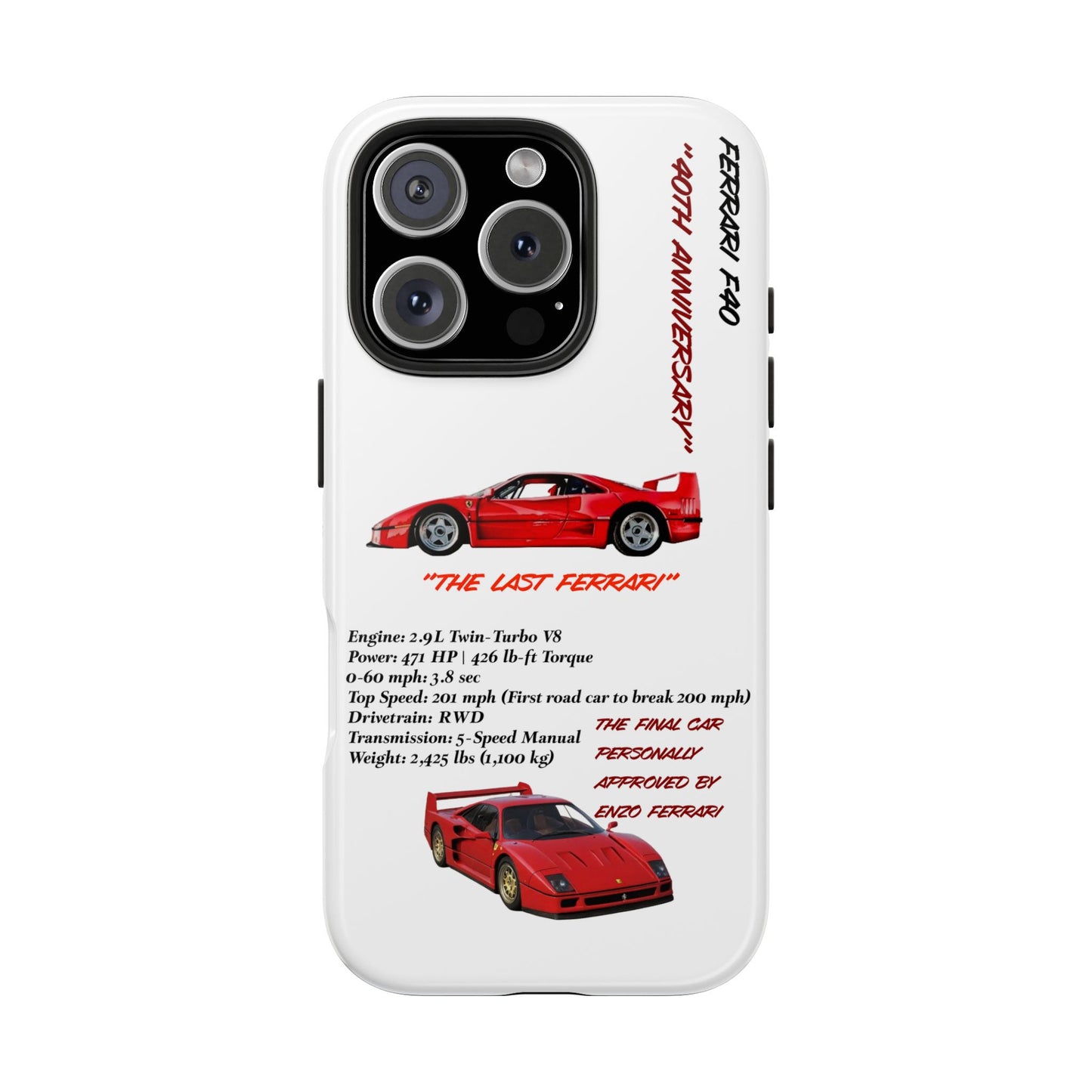 Ferrari F40 Twin-Turbo Legend White Edition