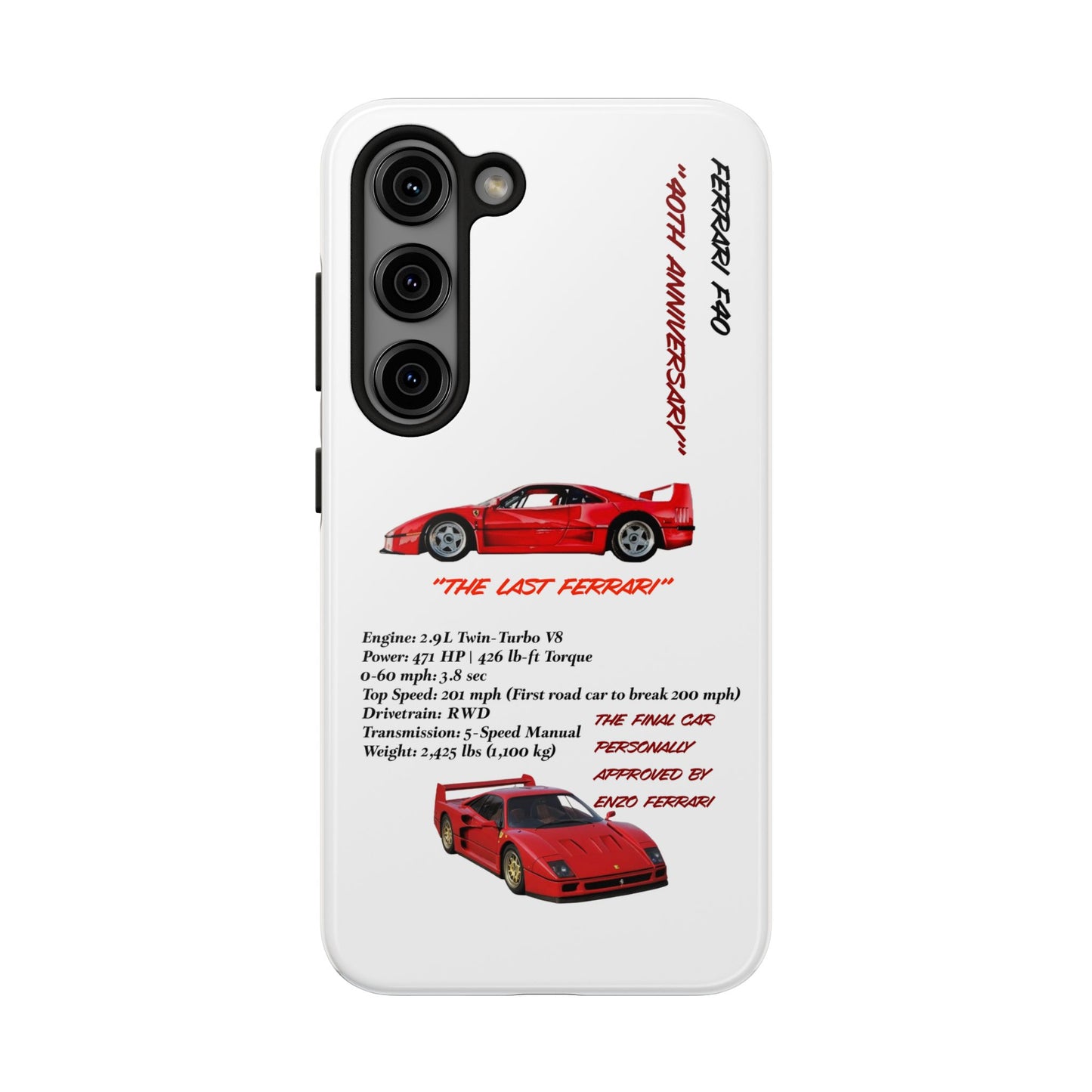 Ferrari F40 Twin-Turbo Legend White Edition