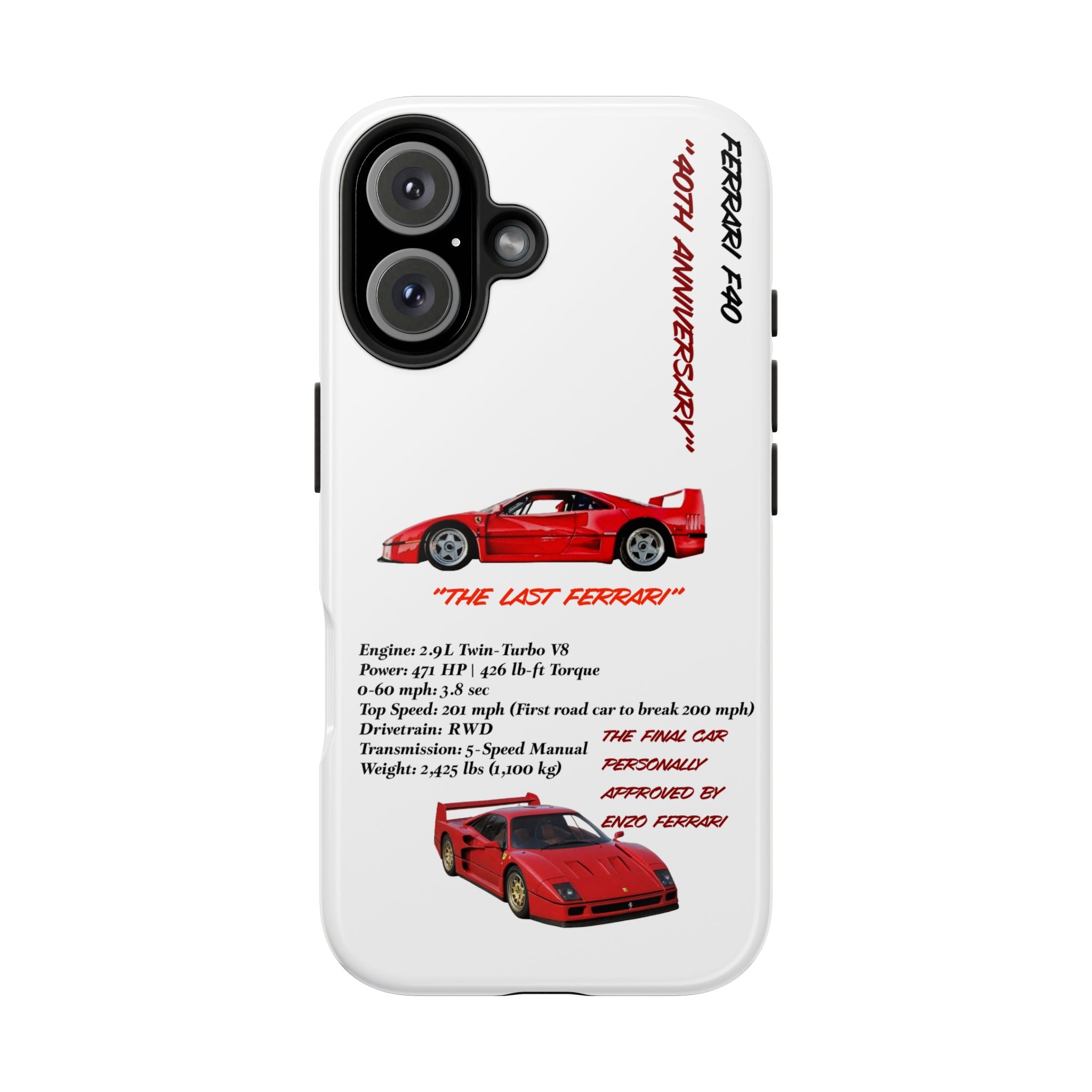 Ferrari F40 Twin-Turbo Legend White Edition