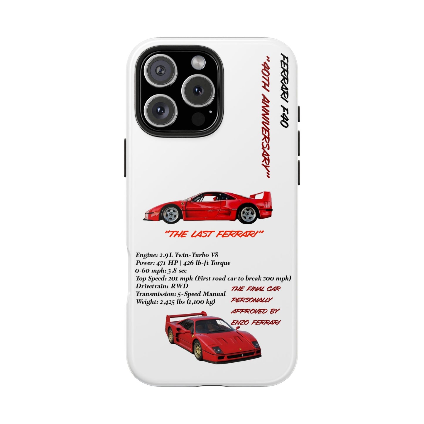 Ferrari F40 Twin-Turbo Legend White Edition